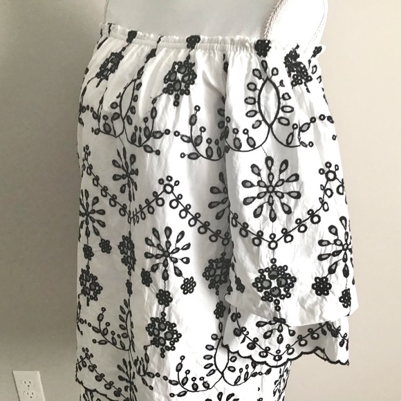 Embroidered Dress ASO Alexis Rose in Schitt’s Creek Off The Shoulder - Picture 13 of 16